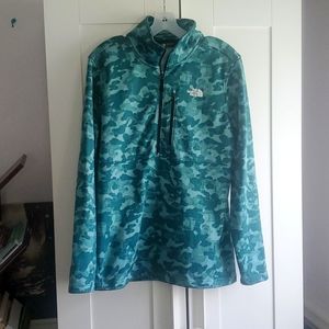 Northface Sweatshirt Green came XLarge